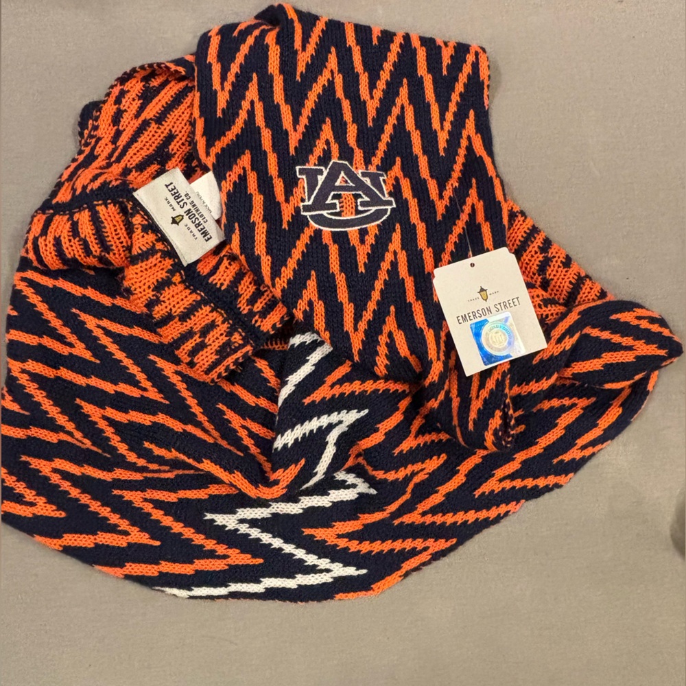 Auburn University Chevron Knit Scarf NWT Emerson street clothing co AU tigers